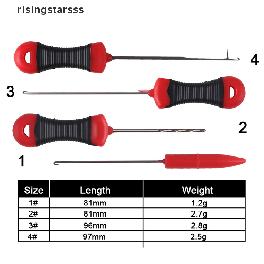 Rsid Span-new Aksesoris Memancing Ikan Gurame Stainless Baig Drill Stringer Set Kit Alat Jelly