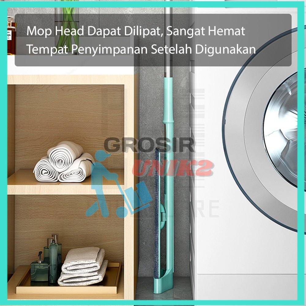 grosir Alat Pel Praktis Tarik Peras Otomatis Ultra Mop Acline Pel Lantai Mop / PEL TARIK 107