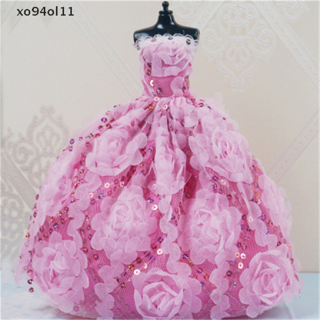 Xo Gaun Pesta Pernikahan Princess Handmade Pakaian Gown Untuk Hadiah Boneka OL