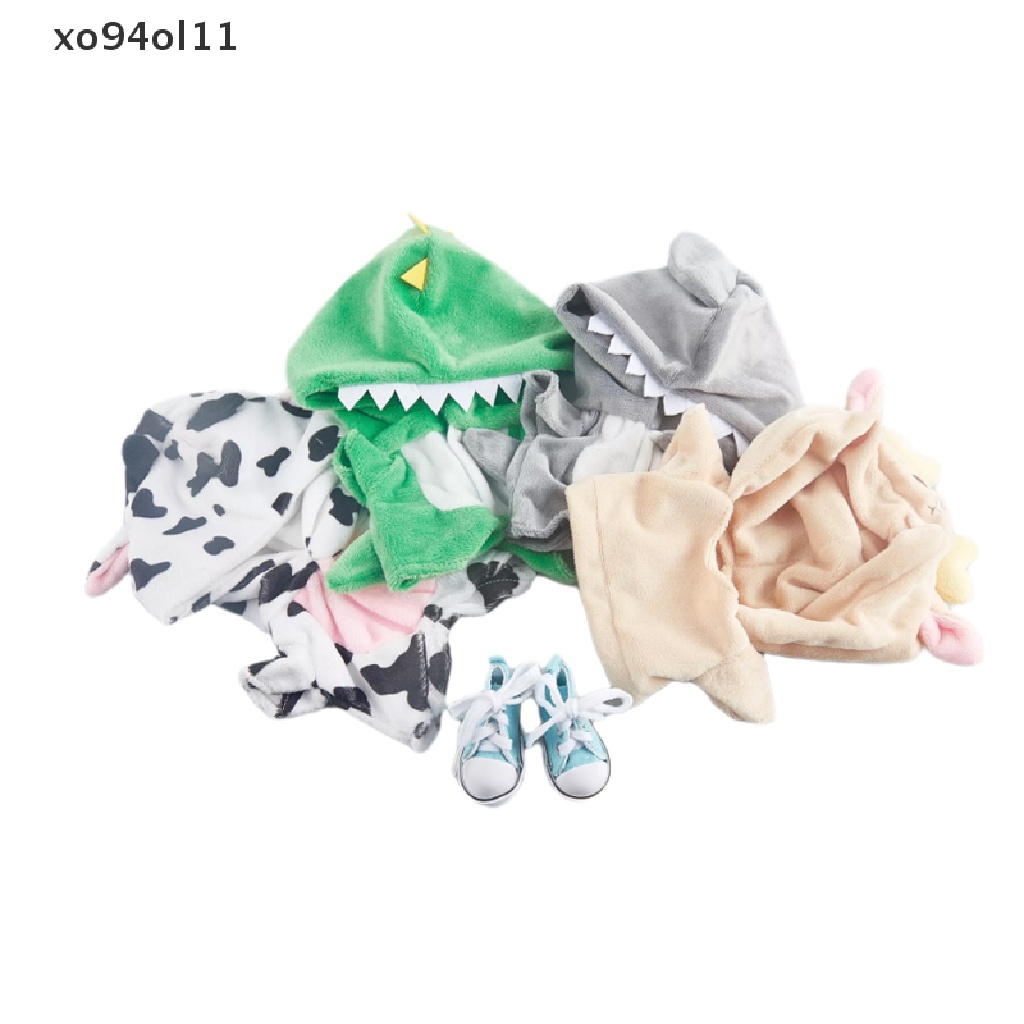 Xo Celana Onesie Dinosaurus 20 cm Setelan Boneka Pajamas Baju Boneka Aksesoris Boneka OL