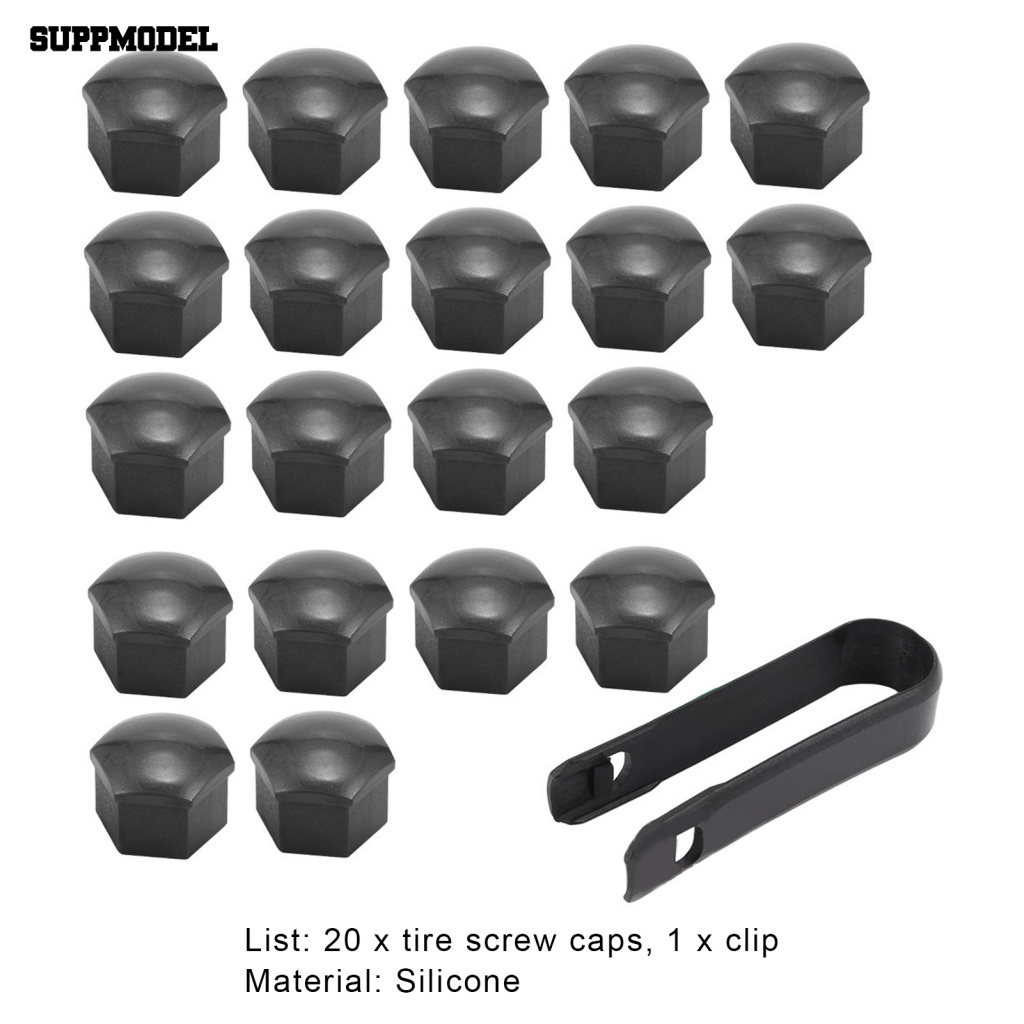 Suppmodel 20Pcs 17mm Penutup Baut Roda Untuk ATV Mobil Wheel Nut Cap Protection Cover Pengerjaan Halus