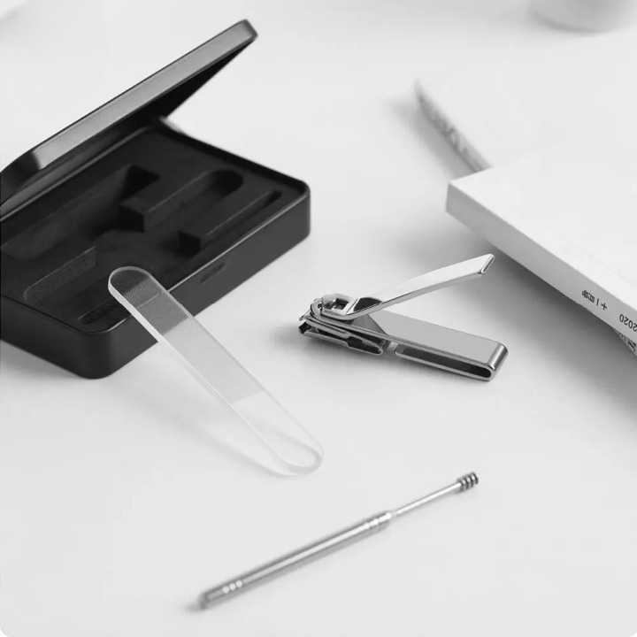 Huohou Set Gunting Kuku Manicure Pedicure Nail Clipper Splash Proof - HU0210 ( Al-Yusi )