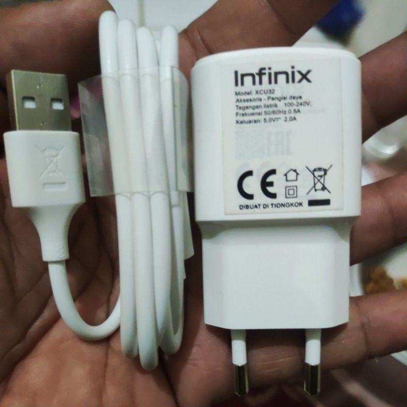 charger infinix 2 amper asli copotan smart 6 garansi 2 bulan oem