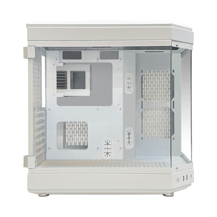 PRIME H-[Y] WHITE - MODERN AESTHETIC DUAL CHAMBER ATX CASE