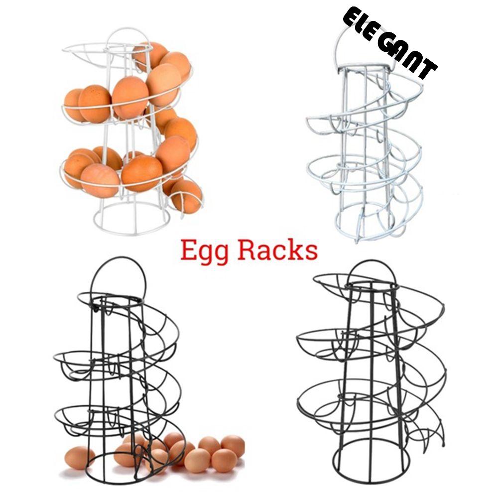 [Elegan] Tempat Telur Restoran Deluxe Spiraling Basket Egg Skelter Stand