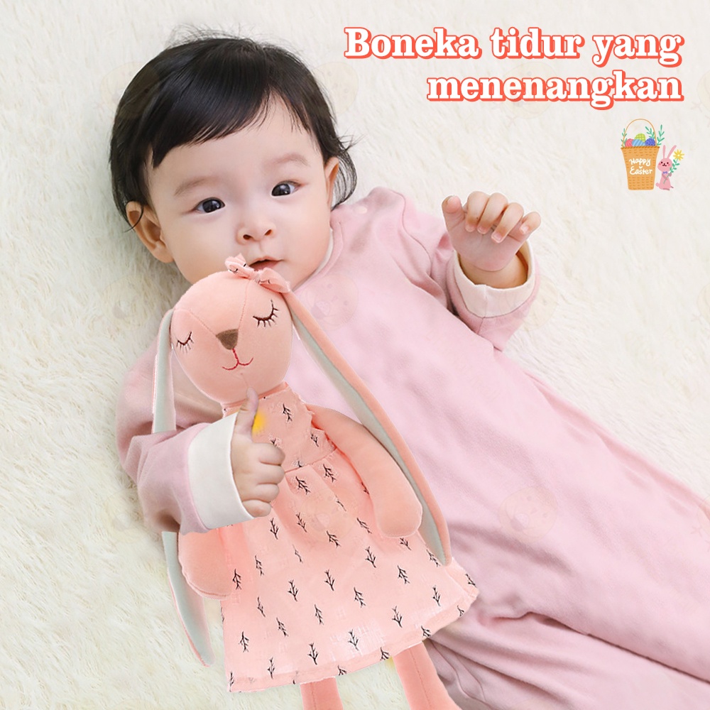 Lacoo Boneka kelinci telinga panjang 35CM Mainan boneka rabbit bunny bahan plush Rabbit doll