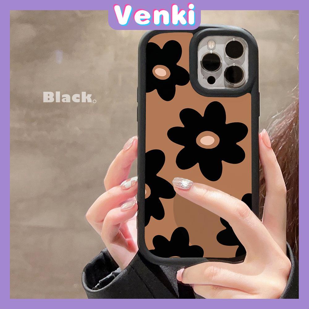 Case fo iPhone 11 Pro Max TPU Soft Case Frosted Bubble Case Black White Cute Flowers Camera Protection Shockproof For iPhone 14 13 12 11 Plus Pro Max 7 Plus X XR