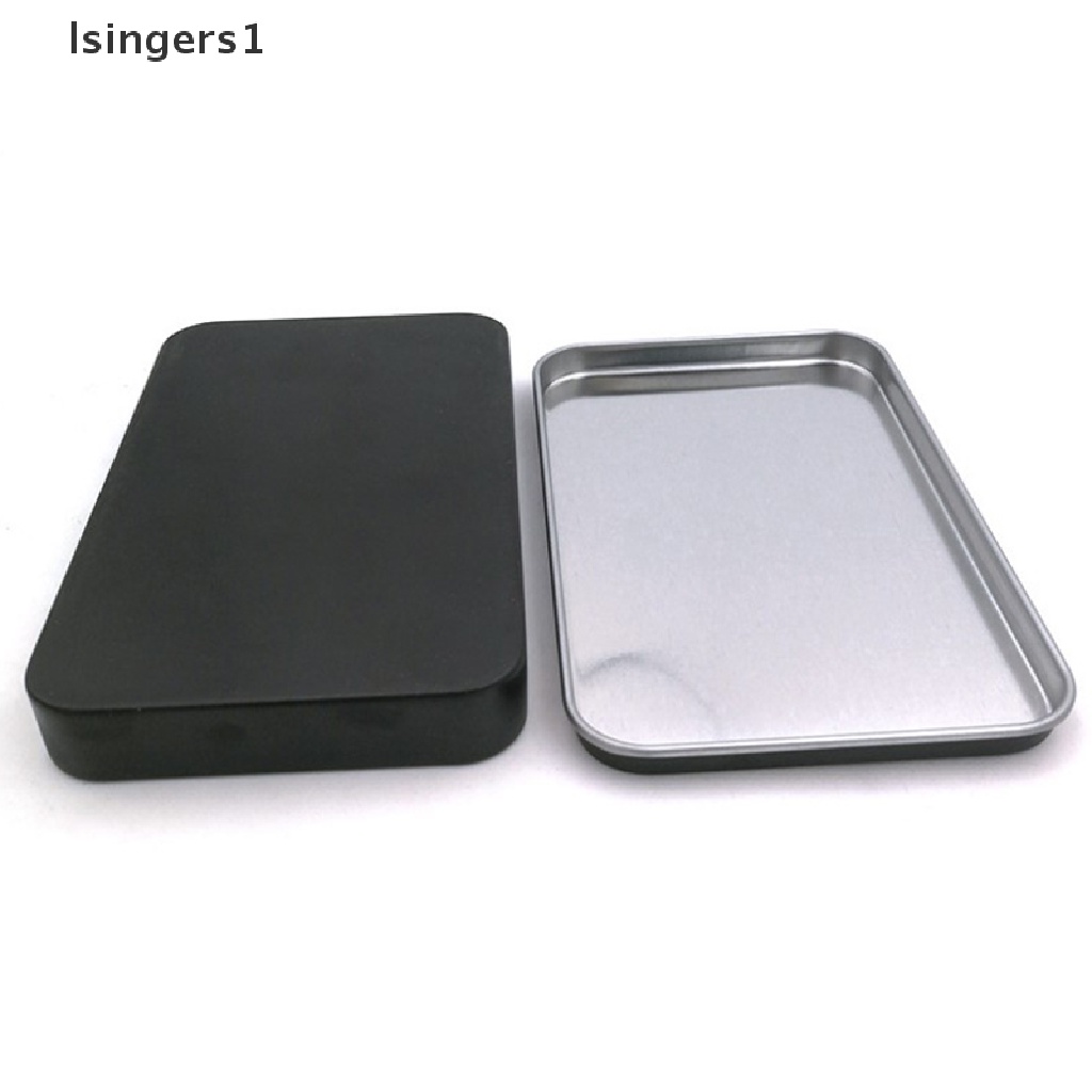 [lsingers1] 1pcs Tin Box Kotak Besi Persegi Panjang Kosmetik Bermutu Tinggi Besi Eye Shadow Box Butik