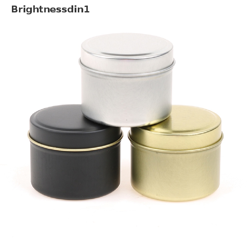 [Brightnessdin1] Toples 2Oz Aluminium Kaleng Wadah Sample Kosmetik Tempat Penyimpanan Pot Cincin Kotak Butik