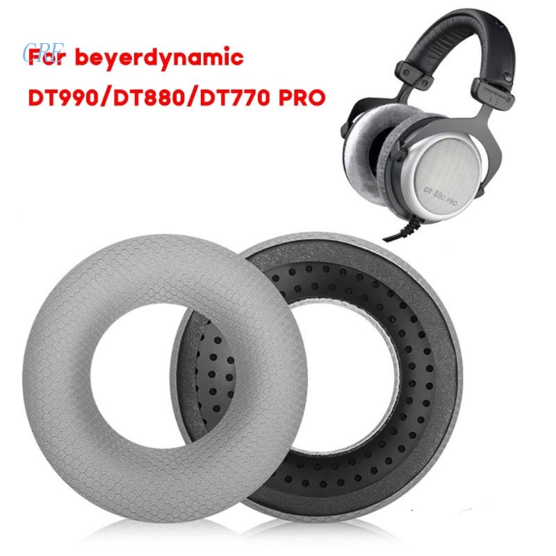 Cre Bantalan Telinga Lembut Untuk DT880 Bantal Telinga Headphone Elastis Earpad Headphone Memory Sponge Ear Pads Cushion Pengganti