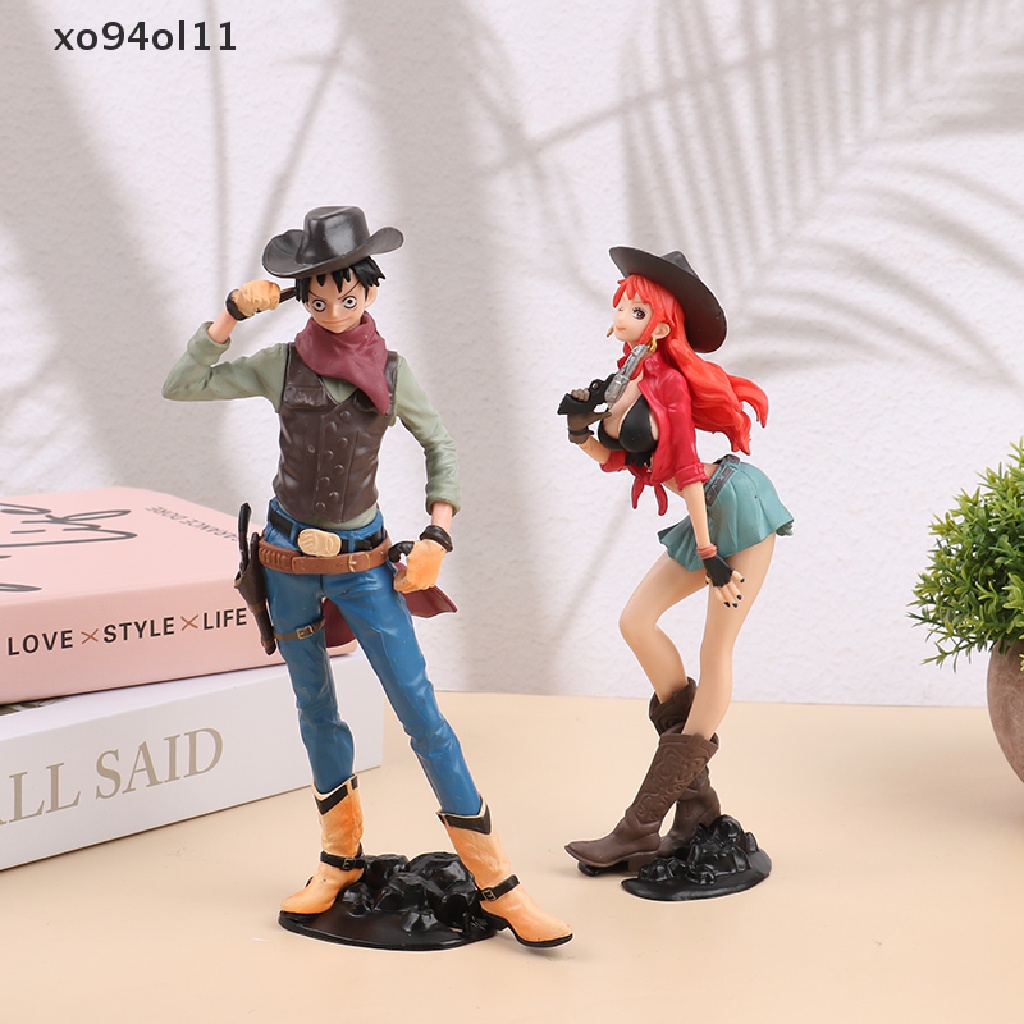 Xo Luffy Figure Treasure Cruise World Journey Koboi Luffy Nami Model Patung Mainan OL