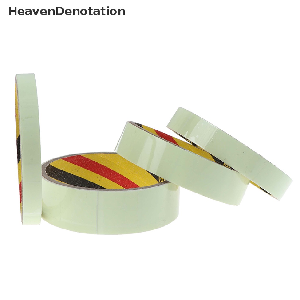 [HeavenDenotation] 1m Luminous Tape Night Vision Glow In Dark Selotip Peringatan Perekat Diri Keamanan Rumah HDV