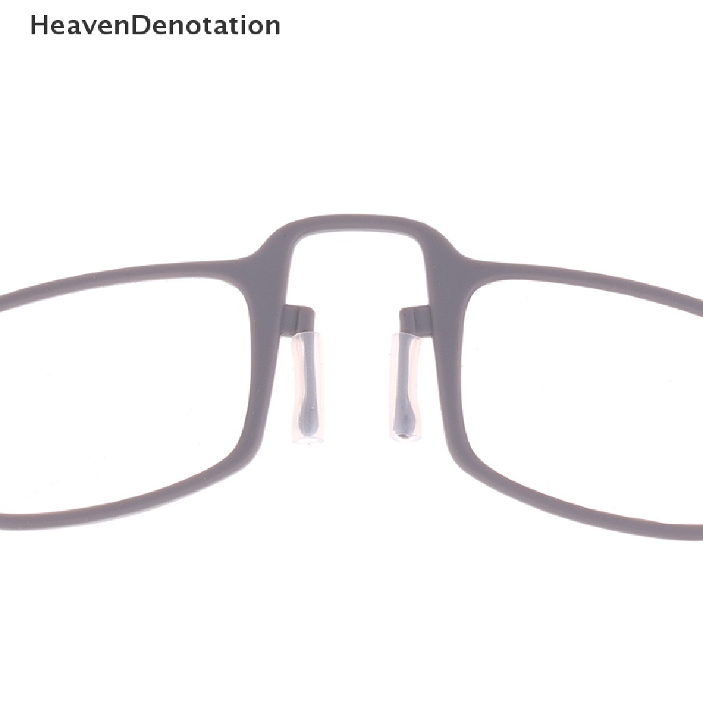 [HeavenDenotation] 1set Unisex Optik Presbyopic Hidung Klip Kacamata Baca Lensa Bening+1.5/2.0/2.5 HDV