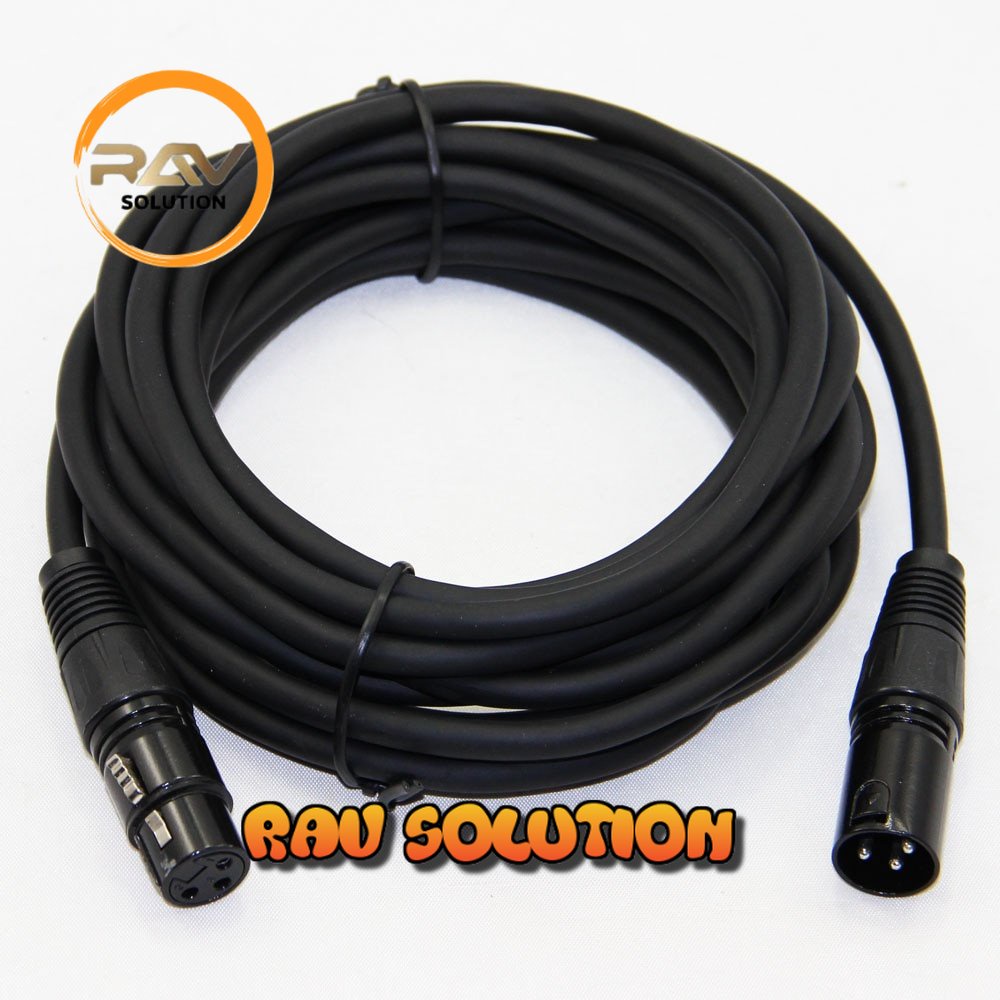 TaffSTUDIO Kabel XLR M/F OFC Microphone Karaoke Shielded 1.8 Meter - SET A RAV SOLUTION