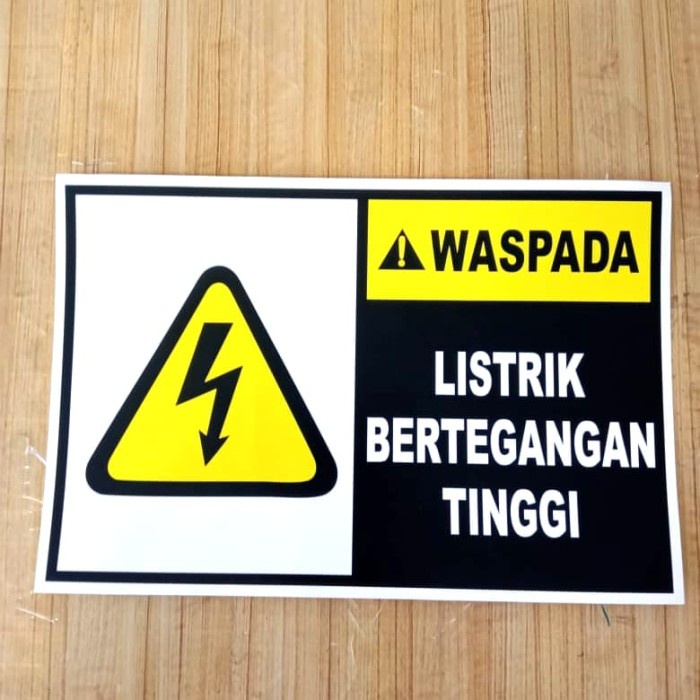 

SIGN STICKER K3 RAMBU SAFETY WASPADA LISTRIK BERTEGANGAN TINGGI
