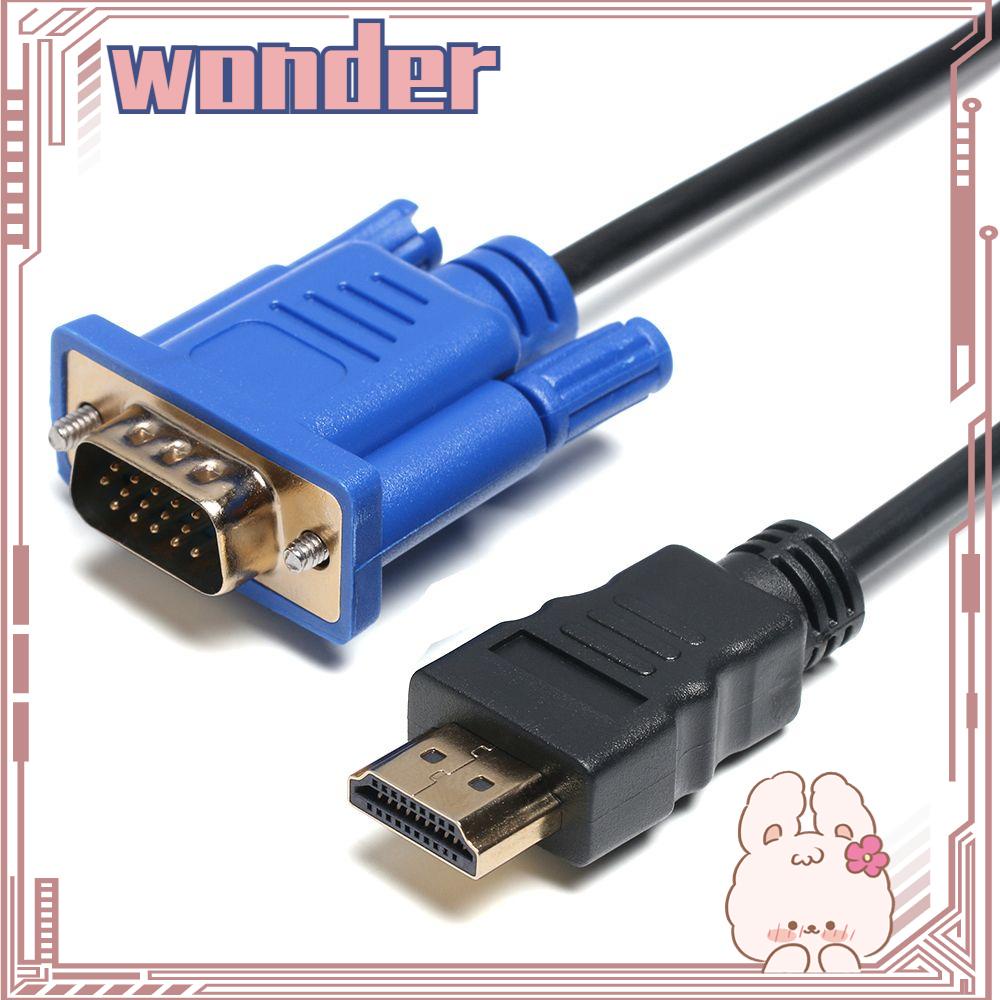 Wonder 1-5m HDMI To VGA Converter Profesional 1080P Video Connector AV Adapter Cord