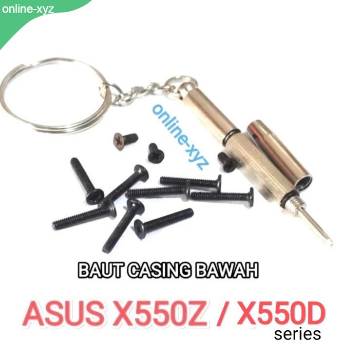 baut mur sekrup casing ASUS X550D X550DP X550DA DL amd a10 a8 intel