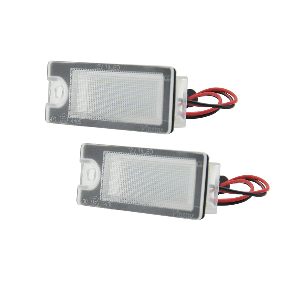 2pcs Lampu Plat Nomor Plat LED Putih Kecerahan Tinggi Lampu Untuk Volvo S60 S80 V70 XC70 XC90