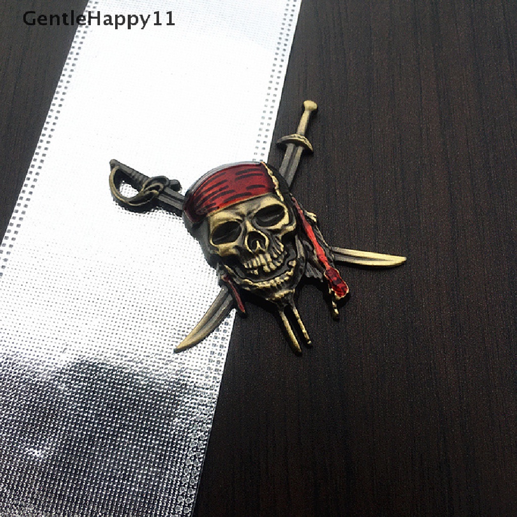 Gentlehappy Mobil Styling 3D Logam Tengkorak Bajak Laut Emblem Badge Stiker Decals Auto Penutup Motor Lecet Kepribadian Dekorasi Aksesoris id