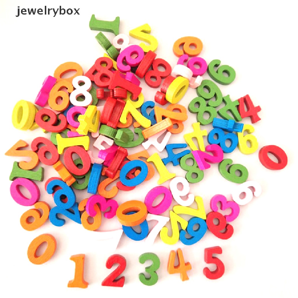 [jewelrybox] 100pcs/set Huruf Angka Warna-Warni Untuk Anak Belajar Mainan Edukasi Butik