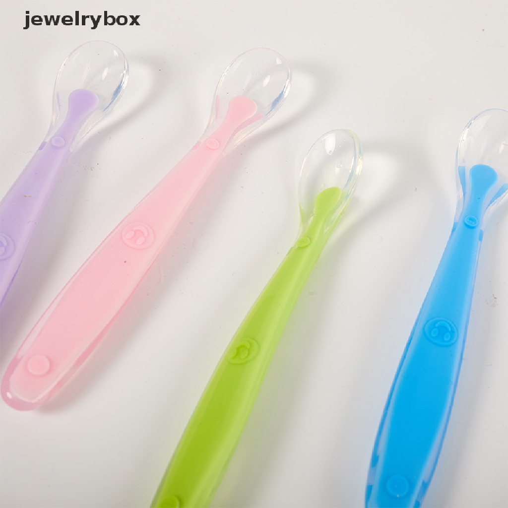 [jewelrybox] Sendok Makan Bayi Peralatan Makan Anak Sendok Garpu Sendok Silikon Soup Ladle Boutique