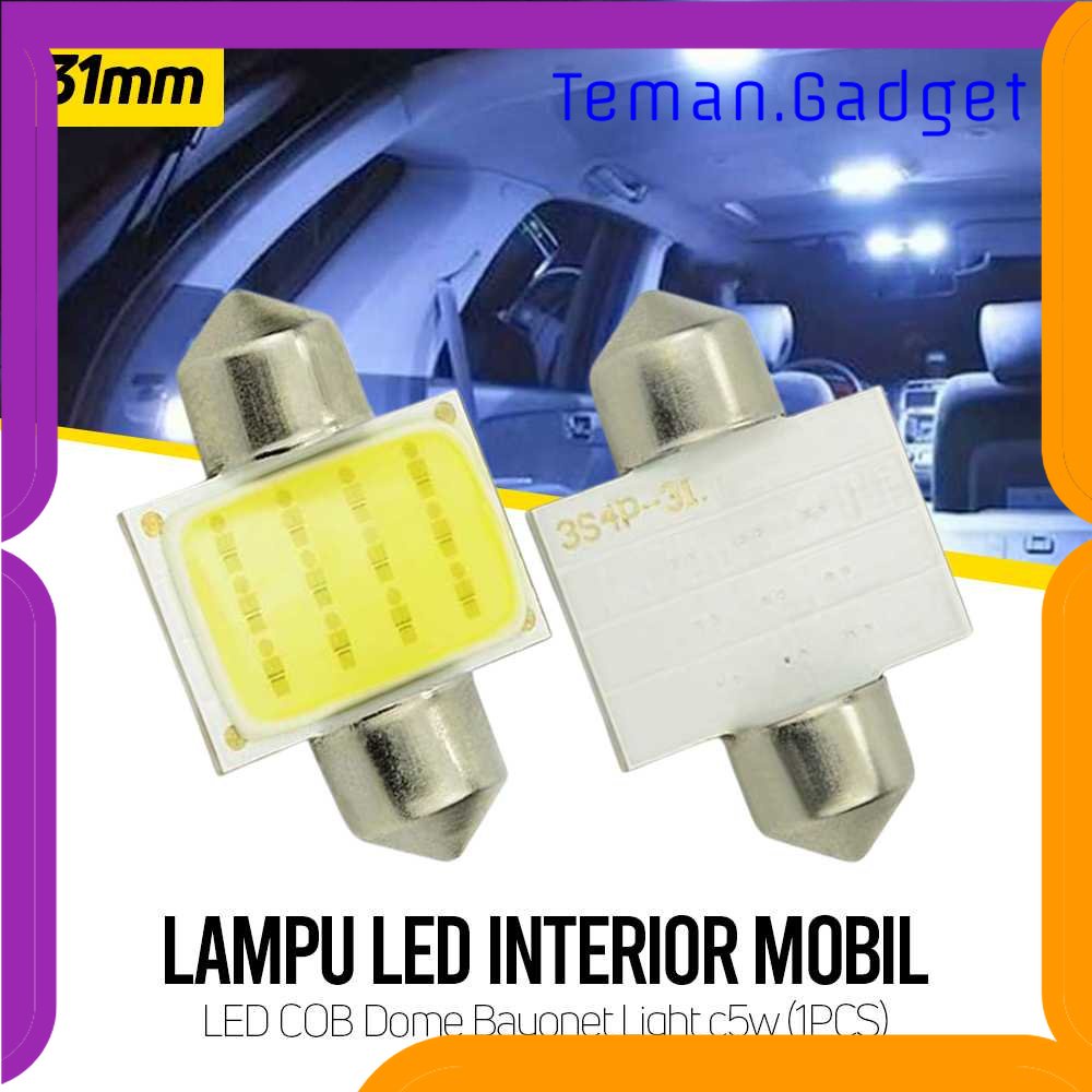 TD - OTO Lampu Interior Mobil LED Plat Dome Light C5W Cool White 1 PCS - BA9S