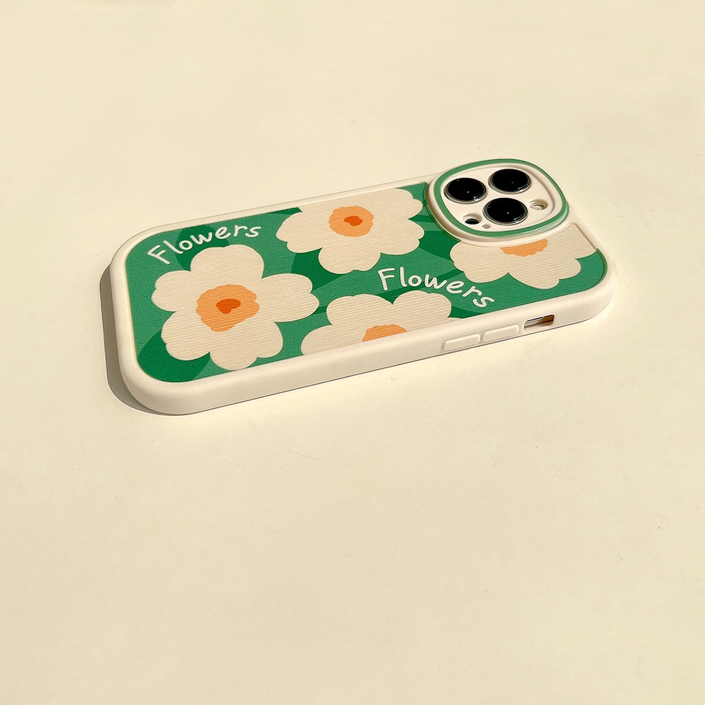 IPHONE Musim Semi Musim Panas Bunga Besar Flowers Pelindung Lensa Kamera Lembut Casing Ponsel Cover Untuk Iphone7 8 PLUS X XR XS 11 12 13 14 MINI PRO MAX SE 2020