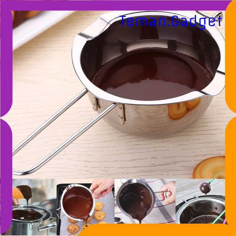 TG - DPR One Two Cups Chocolate Melting Pot Stainless Steel 400ml - JS22