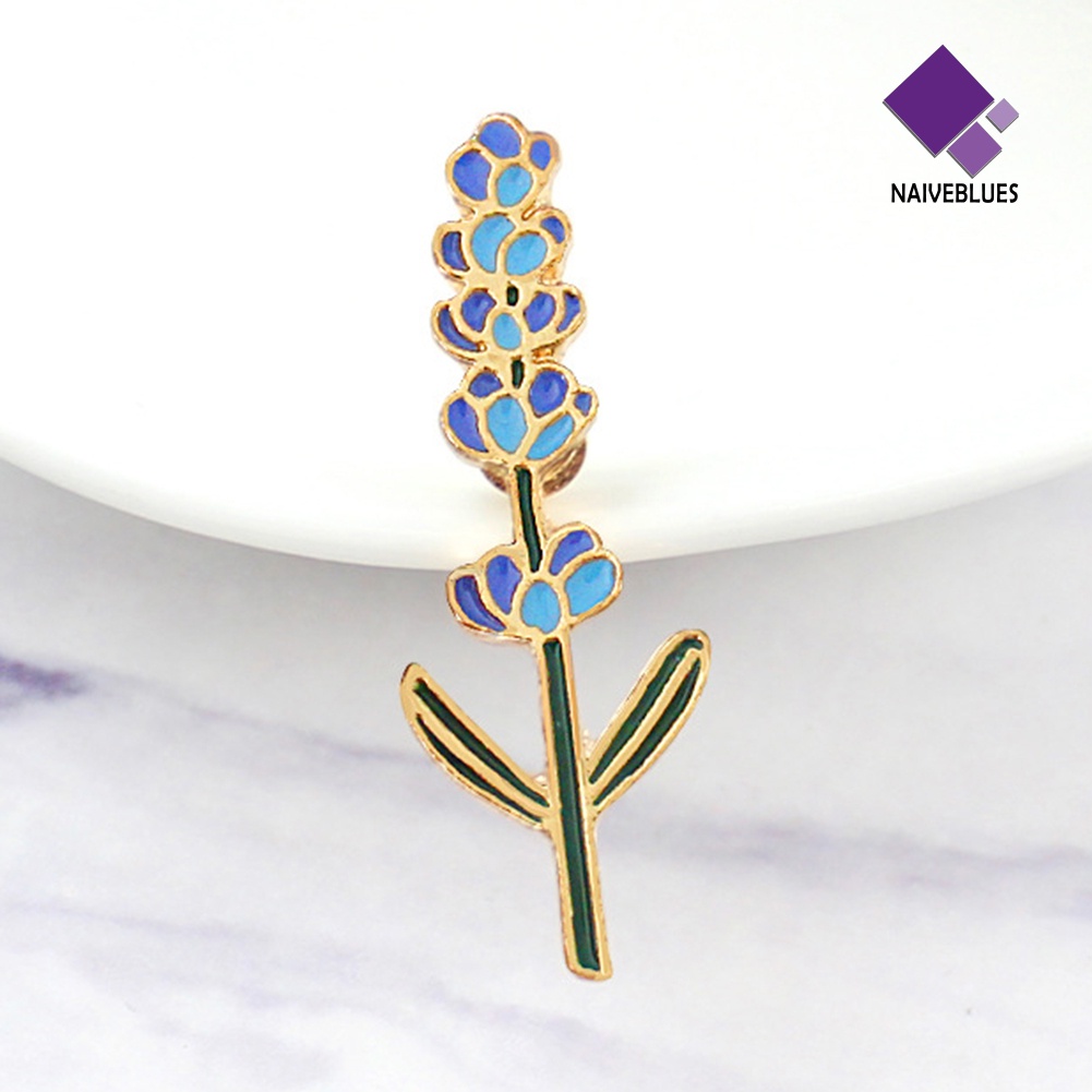 &lt; Naiveblues &gt; Lencana Pin Kancing Bunga Enamel Wanita Cantik Hari Valentine