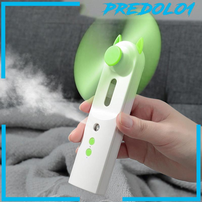 [Predolo1] Personal Fan Misting Fan Backpacking Mobil Kantor 2speed Mini Fan Humidifier
