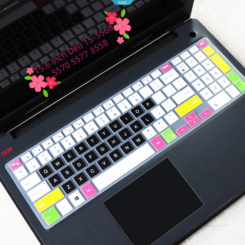 Cover Keyboard Laptop TPU Untuk 15.6 Inch Dell Inspiron 15-5568 5570 5577 3558 Dengan Film Pelindung Tahan Lembab [ZK]