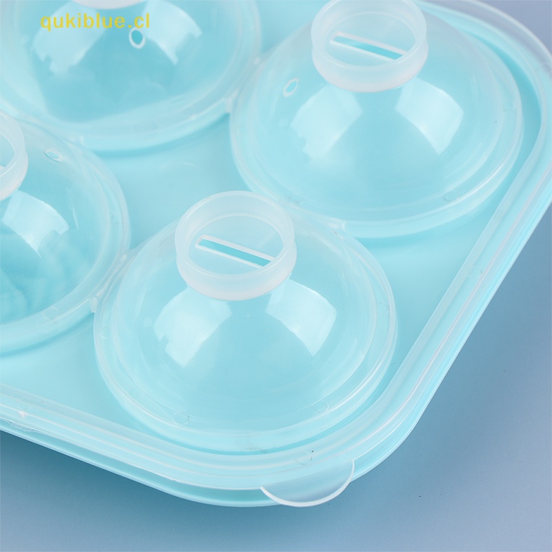 Qukiblue 1Pc 4kisi Rose Ice Cube Tray Dengan Tutup Ice Ball Cetakan Ice Maker DIY Kotak Es cl