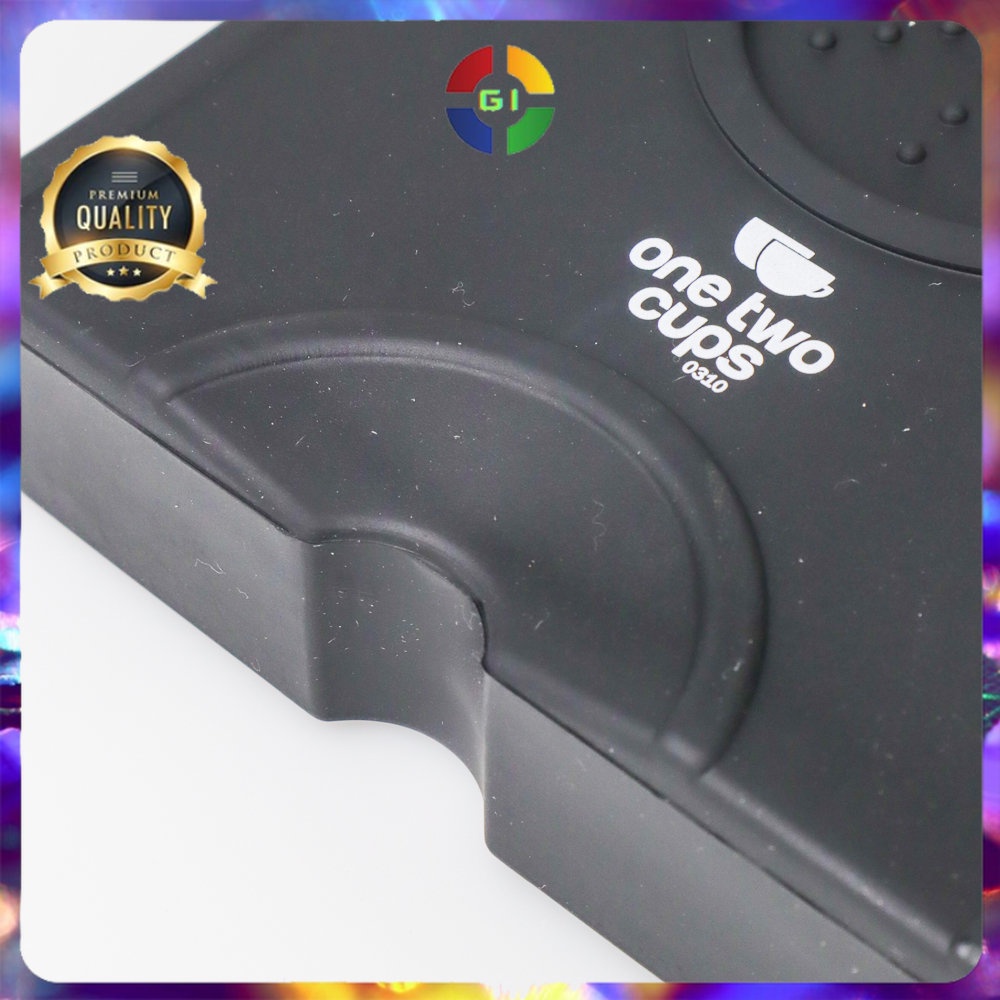 Silicone Holder Mat Tamper Kopi Espresso Barista Black