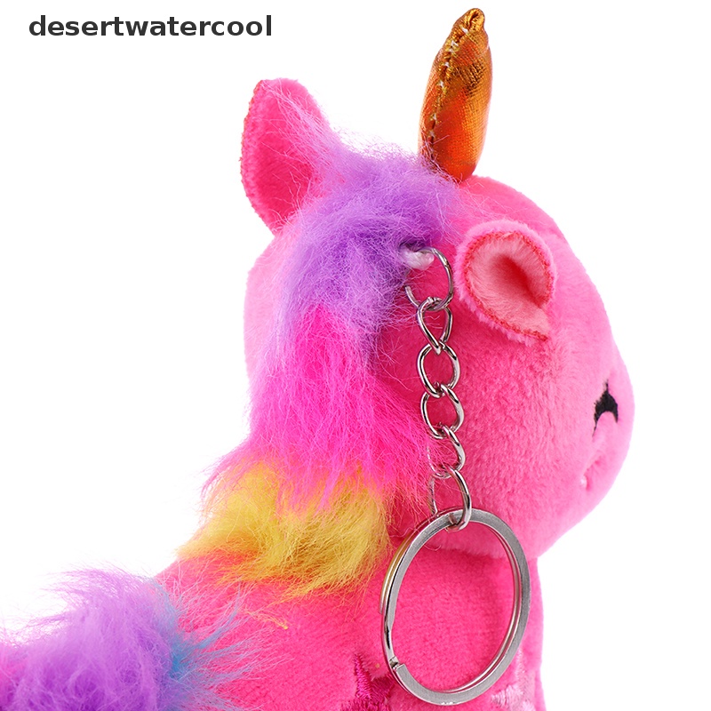 Deid Kartun Unicorn Lembut Mewah Boneka Mainan Gantungan Kunci Liontin Tas Dekorasi Anak Hadiah Martijn