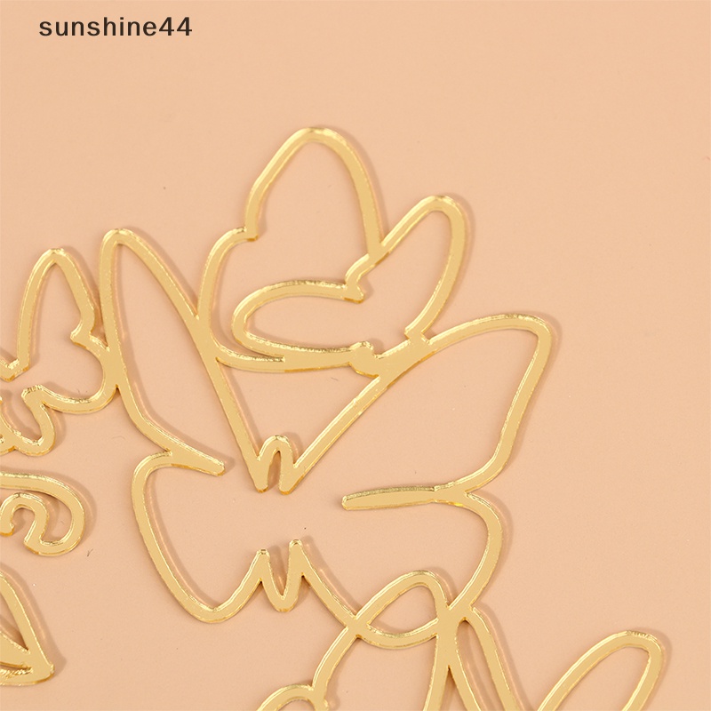 Sunshine Abstrak Garis Sederhana Acrylic Cake Topper Aksesoris Dekorasi Pernikahan Pesta ID