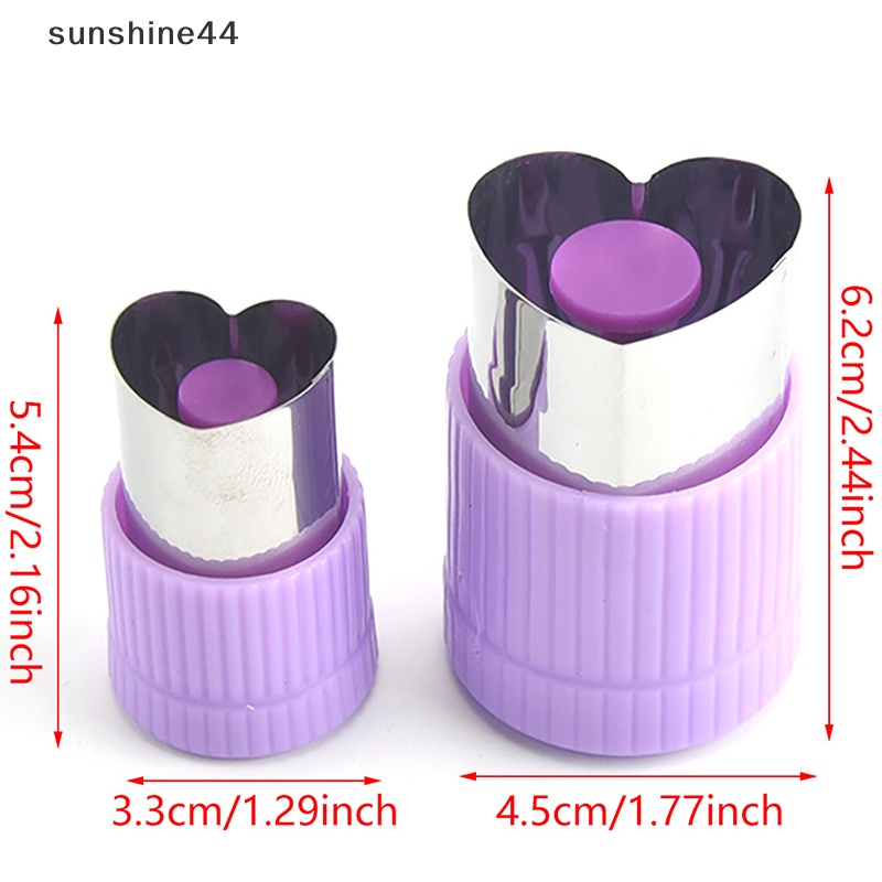 Sunshine 1PC Pemotong Kue Kering Bahan Metal Sayuran Pressed Cutter Berbagai Bentuk Dan Ukuran ID