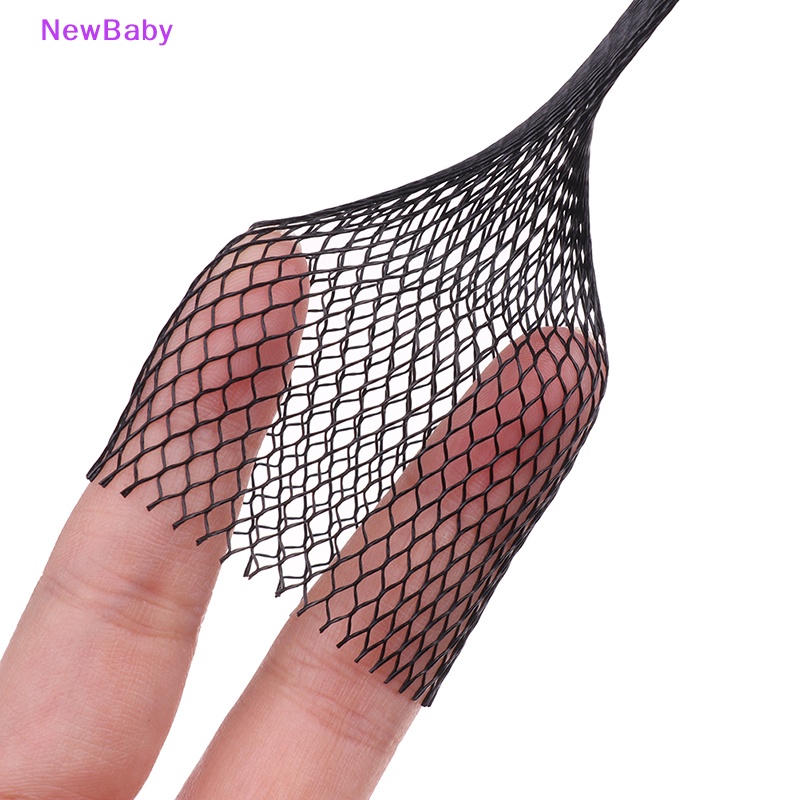 Newbaby 100pcs Kuas Makeup Kemasan Jaring Mesh Cover Brush Pelindung Lengan ID