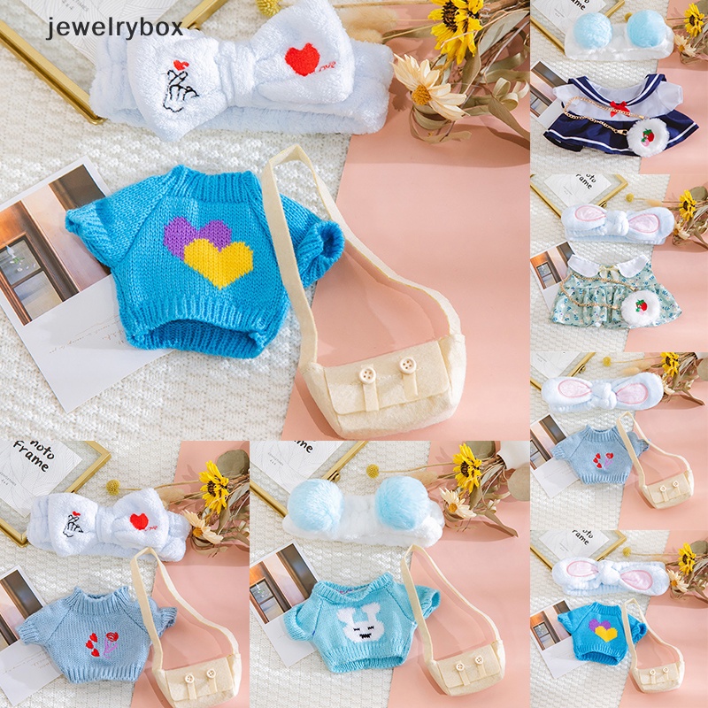 [jewelrybox] Untuk Boneka Bebek 30 cm Baju Mainan Mewah Boneka Pakaian Rambut Band Aksesoris Butik