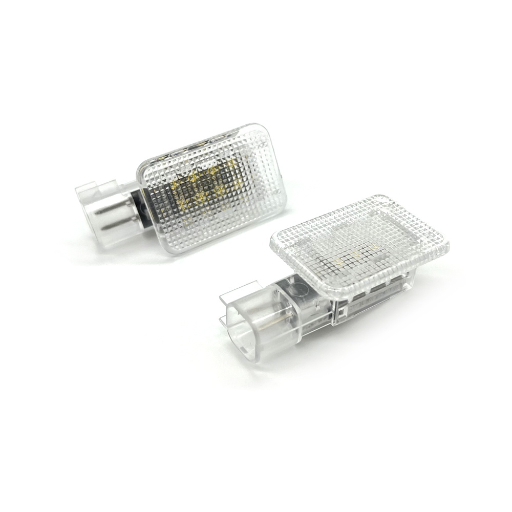 2pcs Lensa Bening Putih LED Interior Bagasi Bagasi Cahaya Untuk Volvo S80 V70N CX70 S60 XC90 Milik Lampu Pintu Footwell Light