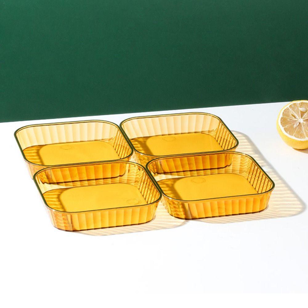 [Elegan] Piring Tulang Ludah2023Segi Untuk Kacang Dessert Non-slip Rumah Tangga Stackable Tray Buah