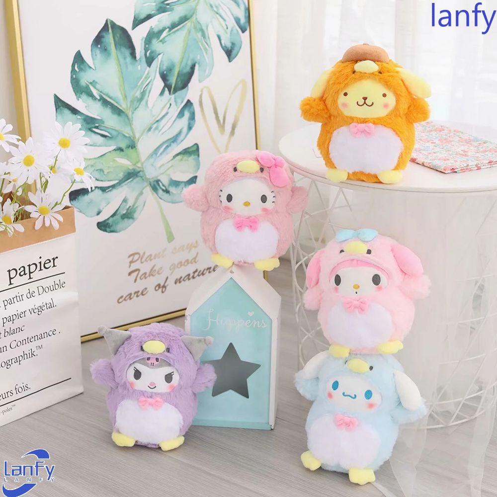 Lanfy Mainan Mewah Kawaii Plush Doll Kartun Cinnamoroll Anak Hadiah Kuromi Boneka Mainan Boneka Boneka