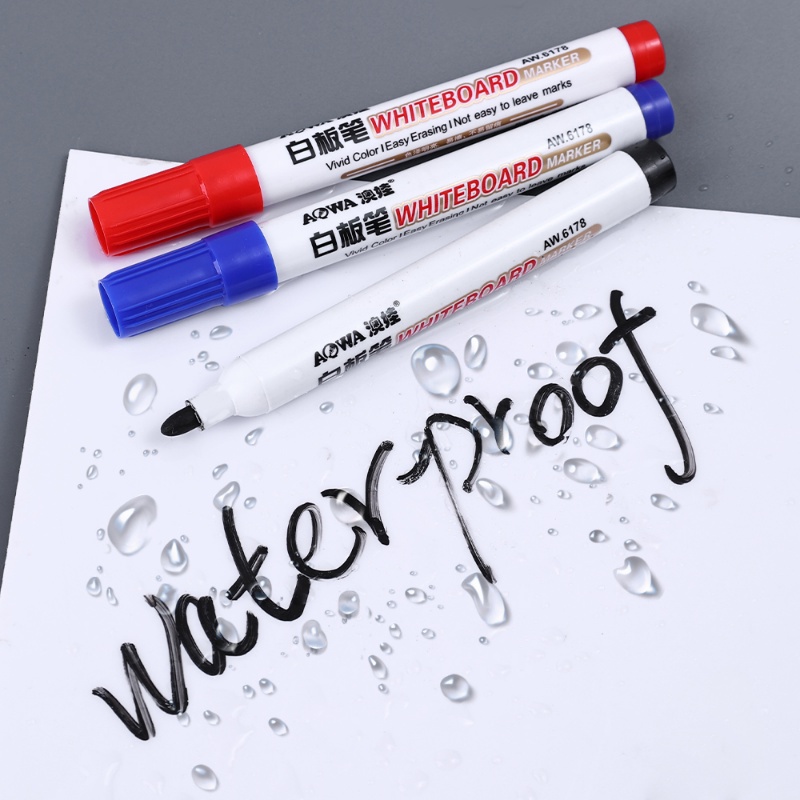 Pulpen Papan Tulis 3warna/spidol Dapat Dihapus Untuk Kaca Papan Putih/Gambar Anak Kantor Meeting Penanda Guru Sekolah