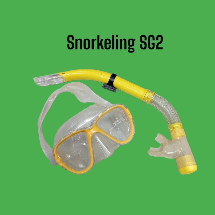 Snorkeling Set Silicone SG2 - kuning Olahragaair berenang olahraga