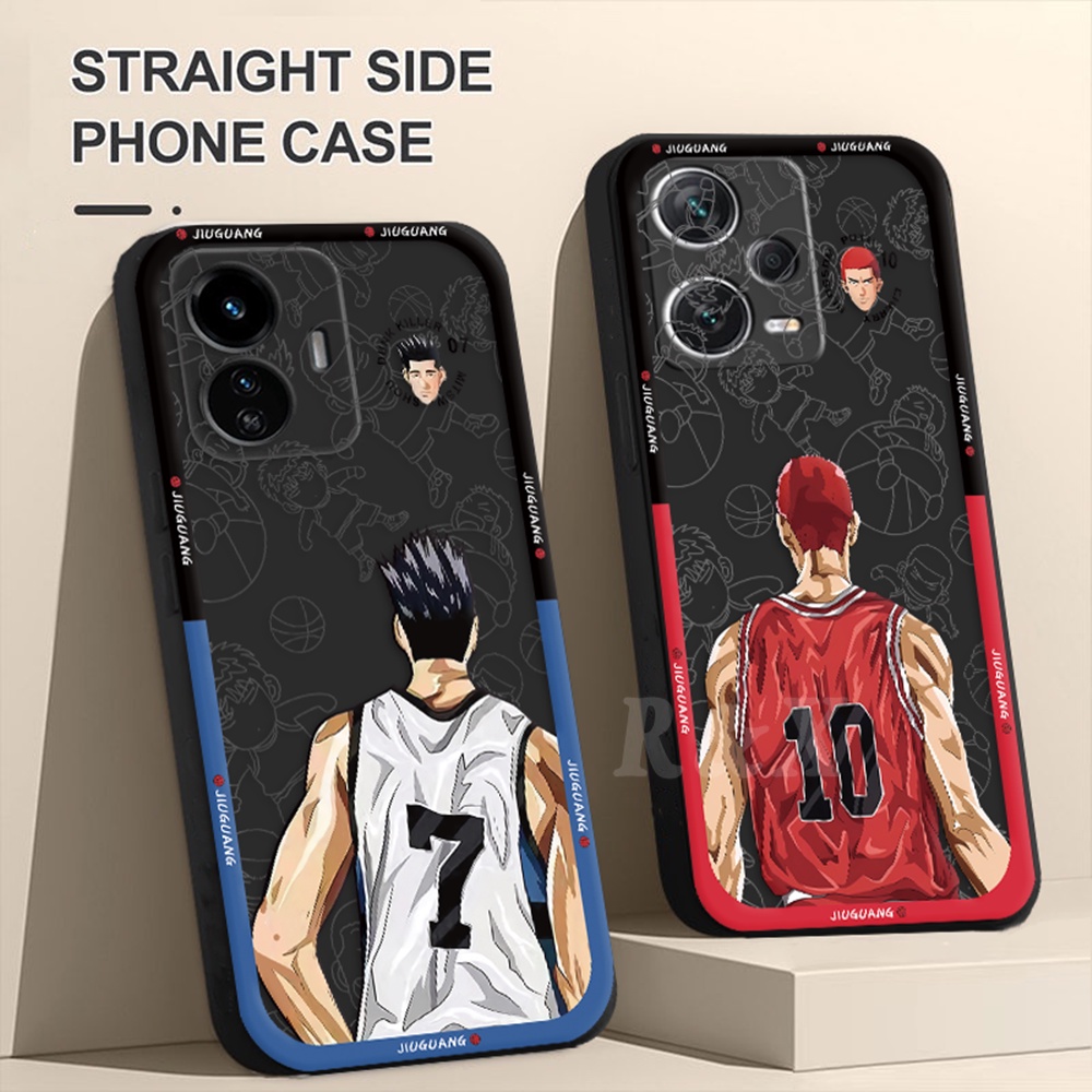 Xiaomi Poco X5 5G F3 F4 GT M3 Pro X3 NFC Note9 Note9S Note8 Note7 Note10 Pro Kartun Anime Slam Dunk Sakuragi Hanamichi Soft Rubber Case RIXUAN