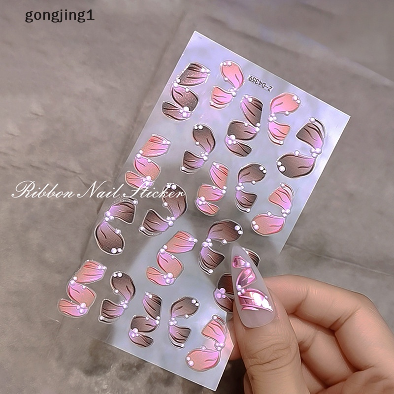 Ggg 5D Timbul Tiga Dimensi tape nail ers nail decals diy Timbul ID