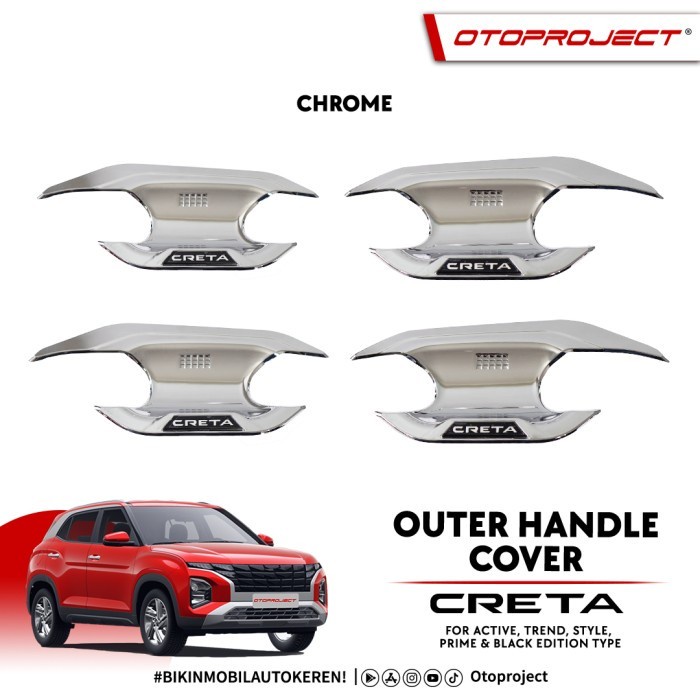 Otoproject Outer Handle Cover Mangkok Pintu Creta 2022 2023