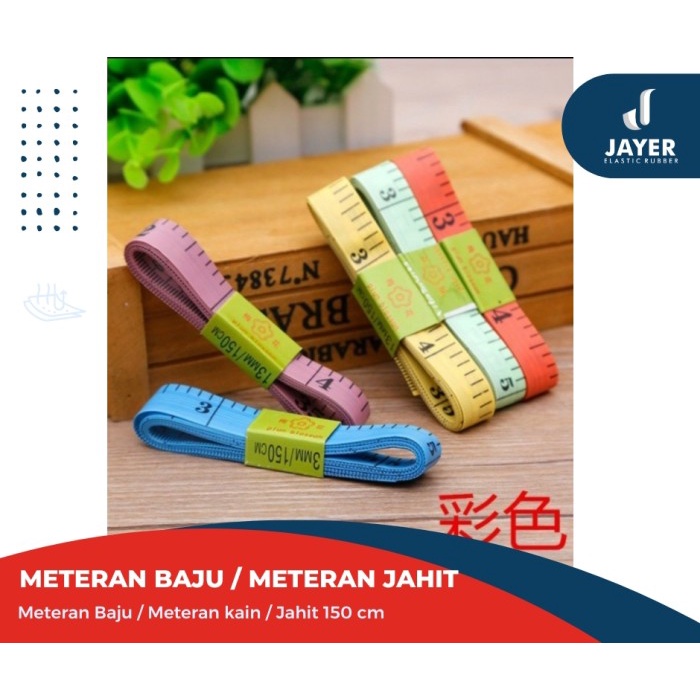 Meteran jahit 150 cm  Meteran model pita lingkar badan Multifungsi