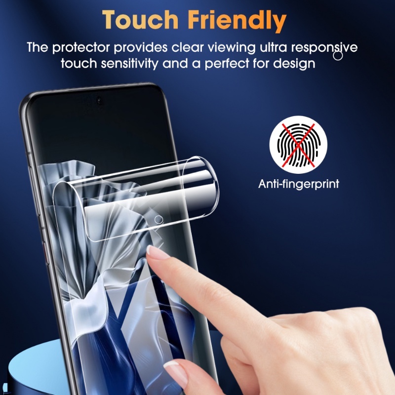 3pcs Film Hidrogel Definisi Tinggi Tipis Sensitif Tahan Kotoran Universal Tahan Debu Pelindung Layar Transparan Untuk Huawei P60/P60 Pro/P60 Art