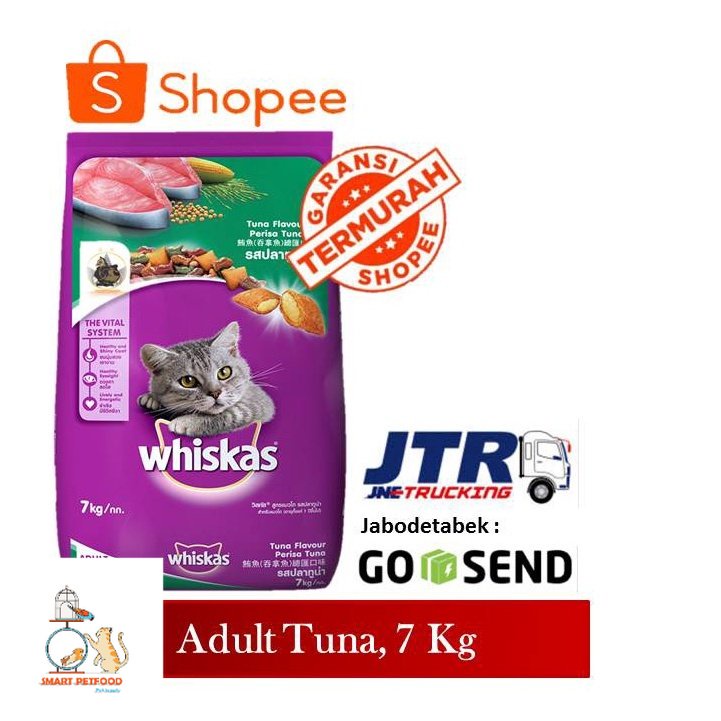 Makanan Kucing Whiskas Tuna kering 7kg  Whiskas Kering Tuna 7kg