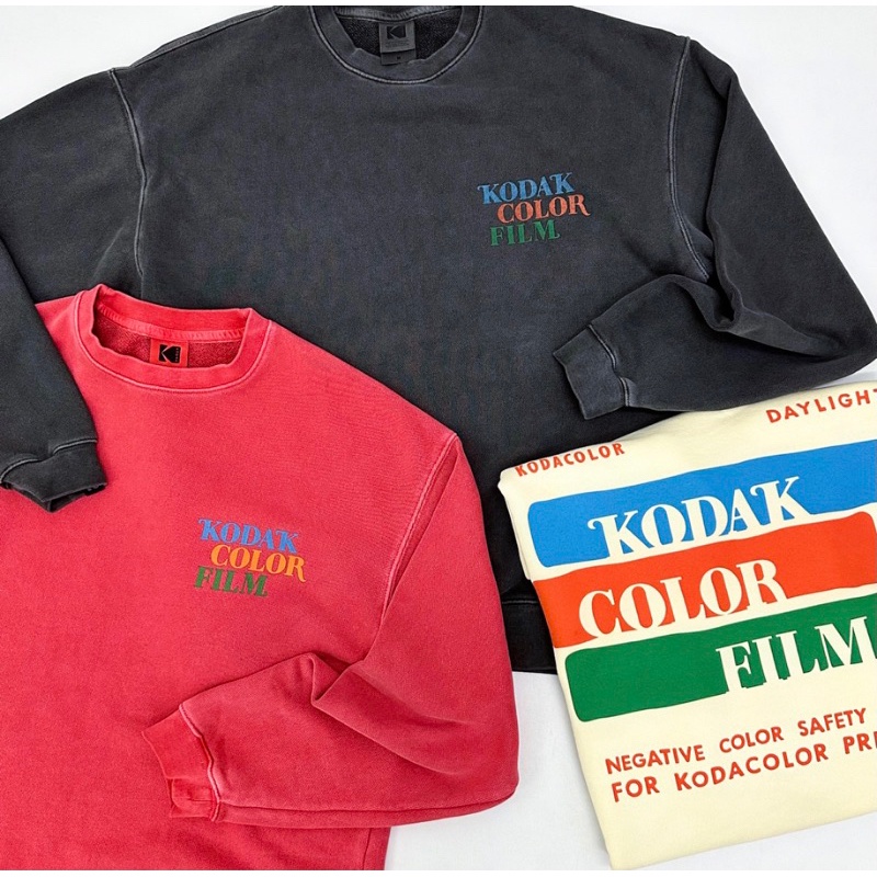 Sweater Kdak Graphic Color Film Sweatshirts (3 Colours) Brandeddtermurah